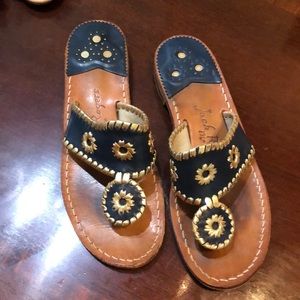 Jack Rogers sandals, navy